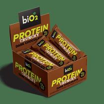 Barra de Proteína Vegana biO2 Protein Crunchy Bar Dark Chocolate 9 un 50g