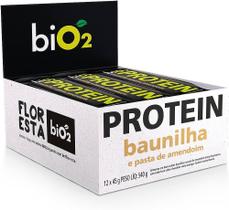 Barra de Proteína Vegana Protein Bar (12 Unidades de 45g) Baunilha - Bio2