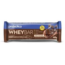Barra de Proteína Whey Bar Probiótica Sabor Chocolate 40g Barra de Proteína Whey Bar Probiótica Sabor Chocolate 40g