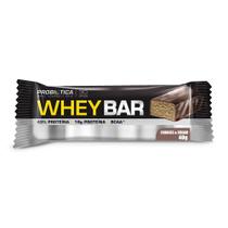 Barra de Proteína Whey Bar Probiótica Sabor Cookies & Cream com BCAA e 16g de Proteína 40g