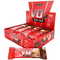Barra de Proteina Whey Bar VO2 Isolado Concentrado Blend Cookies Cream 12un 30g Integralmédica