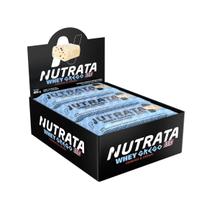 Barra de Proteína Whey Grego Cookies e Cream Nutrata 12x40g