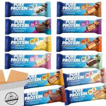 Barra de proteína ZIGGALOU Pure Protein 12 sabores, 50 g, pacote com 12