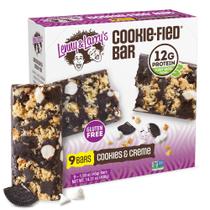 Barra de proteínas Lenny & Larry's Cookies & Creme preparados com biscoito 9x45g Barra de proteínas Lenny & Larry's Cookies & Creme preparados com biscoito 9x45g