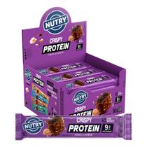 Barra de Proteínas Nutry Crispy Protein Trufa de Avelã 30g - Display Com 12 Unidades - Com Whey e 9g de Proteínas