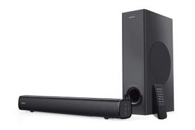 Barra de Som Creative Stage 2.1 - Subwoofer, Bluetooth, Óptica, ARC, Entrada Auxiliar e Controle Remoto