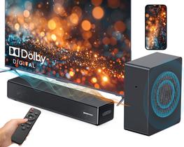 Barra de som GEOYEAO 2.1 ch com subwoofer HDMI de 100 W eARC/Bluetooth
