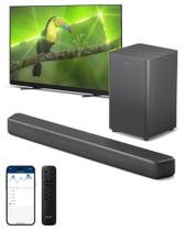 Barra de som PHILIPS B5309 2.1 com subwoofer sem fio 240W - cinza