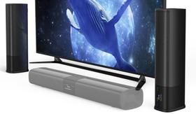 Barra de som Saiyin para Smart TV com Bluetooth óptico/ARC/AUX 5.3 Barra de som Saiyin para Smart TV com Bluetooth óptico/ARC/AUX 5.3