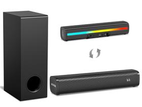 Barra de Som Wohome S100 2.1 CH com Subwoofer para Smart TV