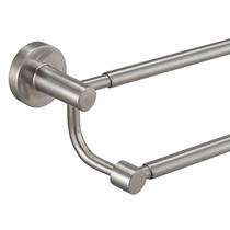 Barra de toalha BeSy ajustável de 42 a 72 cm, dupla SUS304 inoxidável Barra de toalha BeSy ajustável de 42 a 72 cm, dupla SUS304 inoxidável