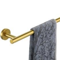 Barra de toalha JQK Gold 304 em aço inoxidável 84 cm para banheiro