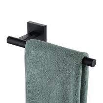Barra de toalha KOKOSIRI B3008BK em aço inoxidável preto fosco