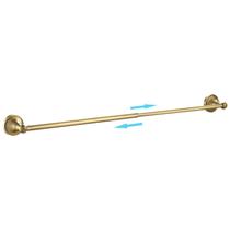 Barra de toalha Leyden Antique Brass ajustável 57cm