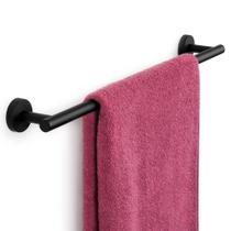 Barra de toalha Marmolux Acc Matte Black 60cm em aço inoxidável SUS 304