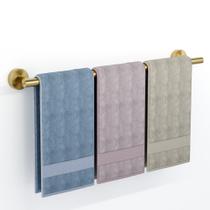 Barra de toalha SCILIVE Brushed Gold 66,04 cm montada na parede Barra de toalha SCILIVE Brushed Gold 66,04 cm montada na parede