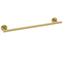 Barra de toalha USHOWER Brushed Gold 60 cm de aço inoxidável montada na parede