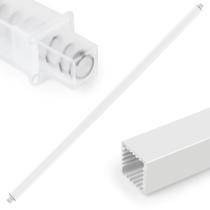 Barra de toalha YullsRoom 61 cm ajustável de plástico branco