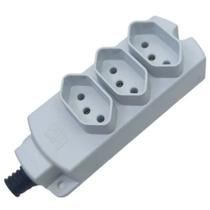 Barra de Tomada Régua Múltipla Tripla Para Extensão 20a Branco TMU3-320 Barra de Tomada Régua Múltipla Tripla Para Extensão 20a Branco TMU3-320