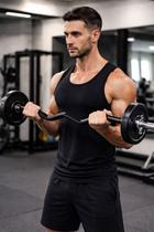 Barra de treino Barra W Musculação 1,20m Reforçada com Presilhas Bíceps e Tríceps Profissional