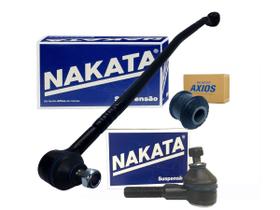 Barra Direção Lado Direito + Terminal Ponteira Esquerda + Bucha Barra Direção Gol Parati Saveiro CHT