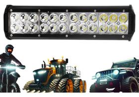 Barra Farol Auxiliar Milha Led Foco 30º Off Road 72w 30cm