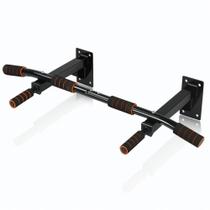 Barra Fixa de Parede Exercícios Academia Pull Up Preto Deend