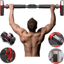 Barra Fixa Porta Ajustavel Treino Musculação C Nivel E Macia
