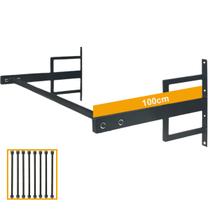 Barra Fixada De 1 Metro De Parede Treino Casa Musculação