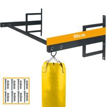 Barra Fixada De Parede Treinar Musculação Academia Cor Preto