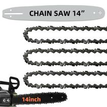 Barra guia e corrente de motosserra de 14 polegadas 52 links de acionamento 3/8 LP Barra guia e corrente de motosserra de 14 polegadas 52 links de acionamento 3/8 LP