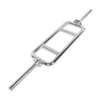 Barra H p/ Anilhas Lion Romana 90cm Cromada Ergonômica Barra H p/ Anilhas Lion Romana 90cm Cromada Ergonômica