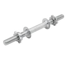 Barra Halter 40cm Rosca Maciça com Arruela de Proteção Inox para Musculação Barra Halter 40cm Rosca Maciça com Arruela de Proteção Inox para Musculação