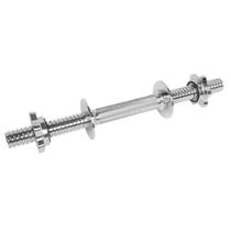 Barra Halter p/ Anilha Lion Maciça Cromada 40cm Rosca Rápida