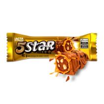 Barra Lacta 5Star Recheada com Caramelo e Biscoito 40g