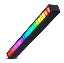 Barra Led Com Sensor De Som Música Rítmico Cores Rgb Usb