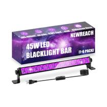 Barra LED de luz preta NEWREACH 45W para Glow Party, pacote com 2 Barra LED de luz preta NEWREACH 45W para Glow Party, pacote com 2