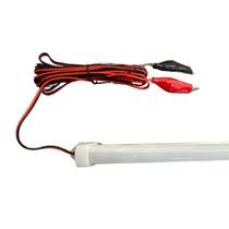 Barra Led Dupla com Grampo 12V 1 Metro Branco Quente Lente Fosca