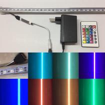 Barra LED RGB 1M 12V com Capa Protetora Controle e Conector Barra LED RGB 1M 12V com Capa Protetora Controle e Conector