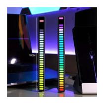 Barra Led RGB Sensor De Som Gamer USB Decorativo C/ Suporte