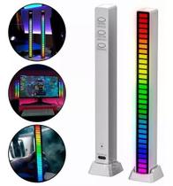 Barra Led Ritmica Rgb Usb Cabo Tipo C 18cm MSY9999 Tomate