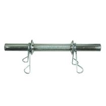 Barra Maciça 30 Cm Com Presilhas Cromada Poli Sports Barra Maciça 30 Cm Com Presilhas Cromada Poli Sports