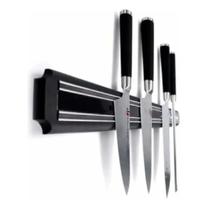 Barra Magnética 33cm Suporte Facas Talheres Imã Aço inox Western BM-33 Cor:Preto Barra Magnética 33cm Suporte Facas Talheres Imã Aço inox Western BM-33 Cor:Preto