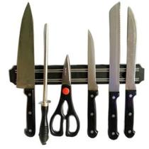 Barra Magnética Facas Tesouras Porta-ferramentas Imã 33cm Barra Magnética Facas Tesouras Porta-ferramentas Imã 33cm