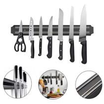 Barra Magnética Imã Suporte Para Facas e Ferramentas Parede Cozinha Churrasqueira 33cm