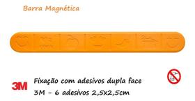 Barra Magnética Para Facas (Porta Facas) Decorada - Fixação 3M - Diversas Cores
