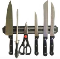 Barra Magnética para Facas Tesouras 33cm Barra Magnética para Facas Tesouras 33cm