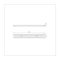 Barra Magnética para Facas Tramontina Plenus PP e Inox 38 cm Barra Magnética para Facas Tramontina Plenus PP e Inox 38 cm