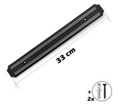 Barra Magnética Suporte Faca Régua Imã 33cm Inox Ferramentas