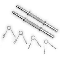 Barra Musculação Profissional 40cm Cromada Maciça PAR